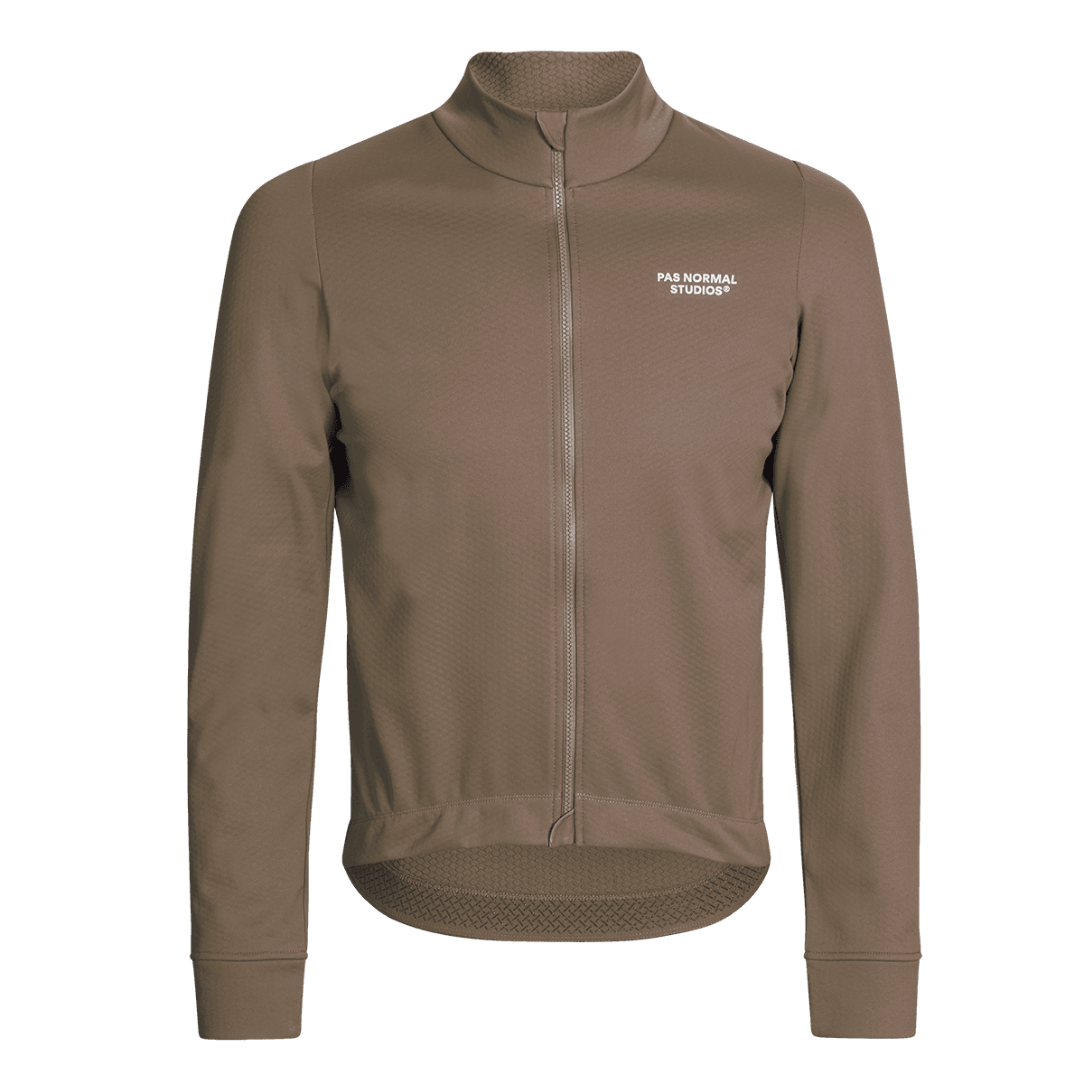 Men's Essential Thermal Long Sleeves Jersey - Herren Thermal Radtrikot langarm - Ash Brown