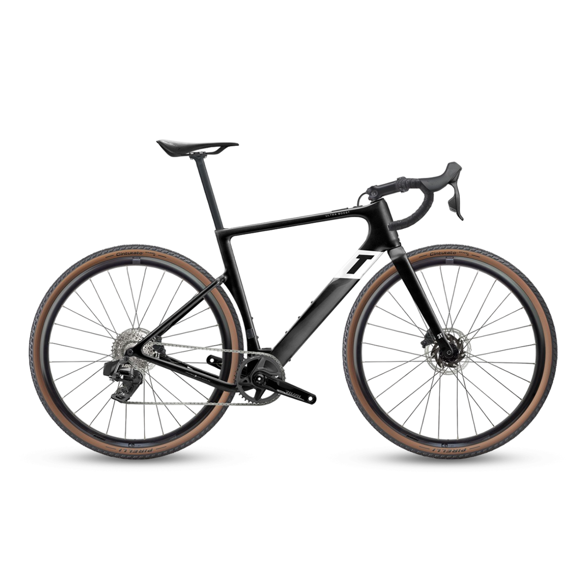 Ultra Boost Gravel Bike- Schwarz|Weiß XXS